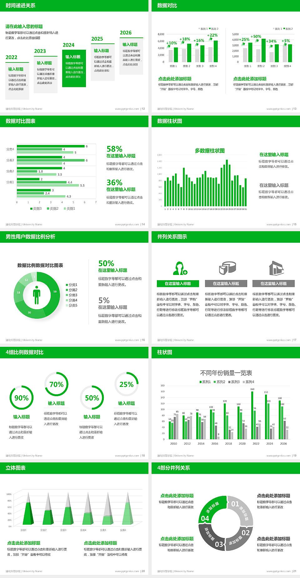 通化师范学院硕士研究生/本科生毕业论文答辩/开题报告通用PPT模板下载4:3格式幻灯片预览图3