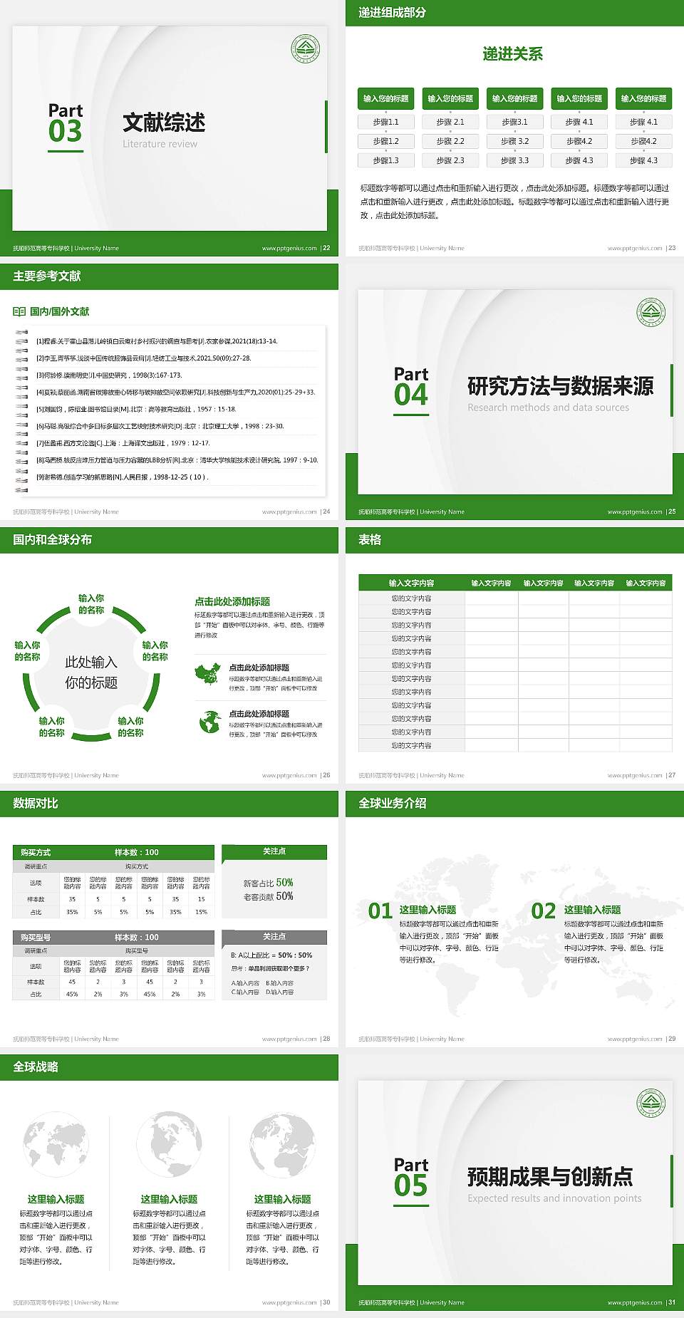 抚顺师范高等专科学校硕士研究生/本科生毕业论文答辩/开题报告通用PPT模板下载4:3格式幻灯片预览图4
