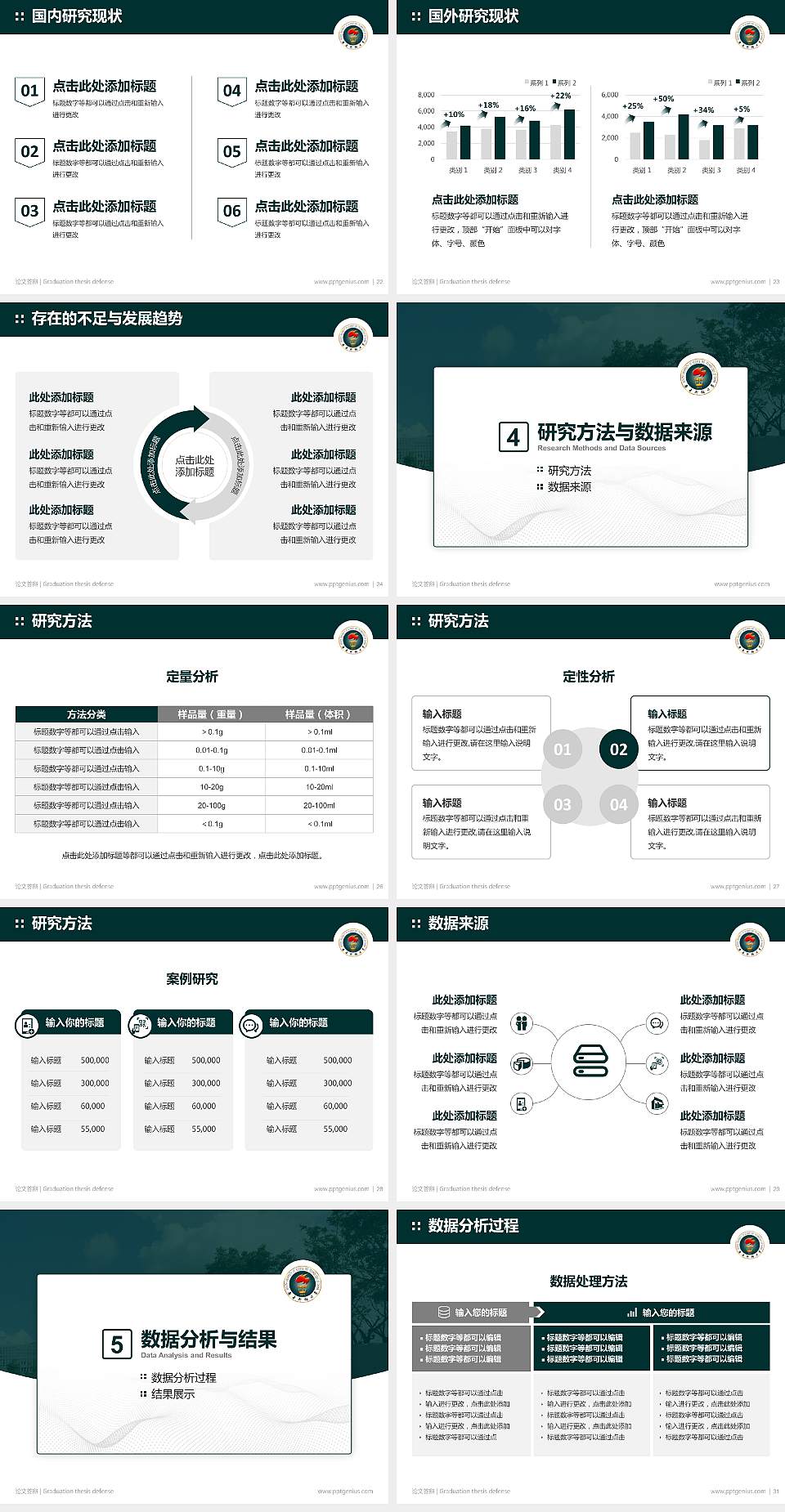 南方科技大学论文答辩标准PPT模板4:3格式幻灯片预览图4