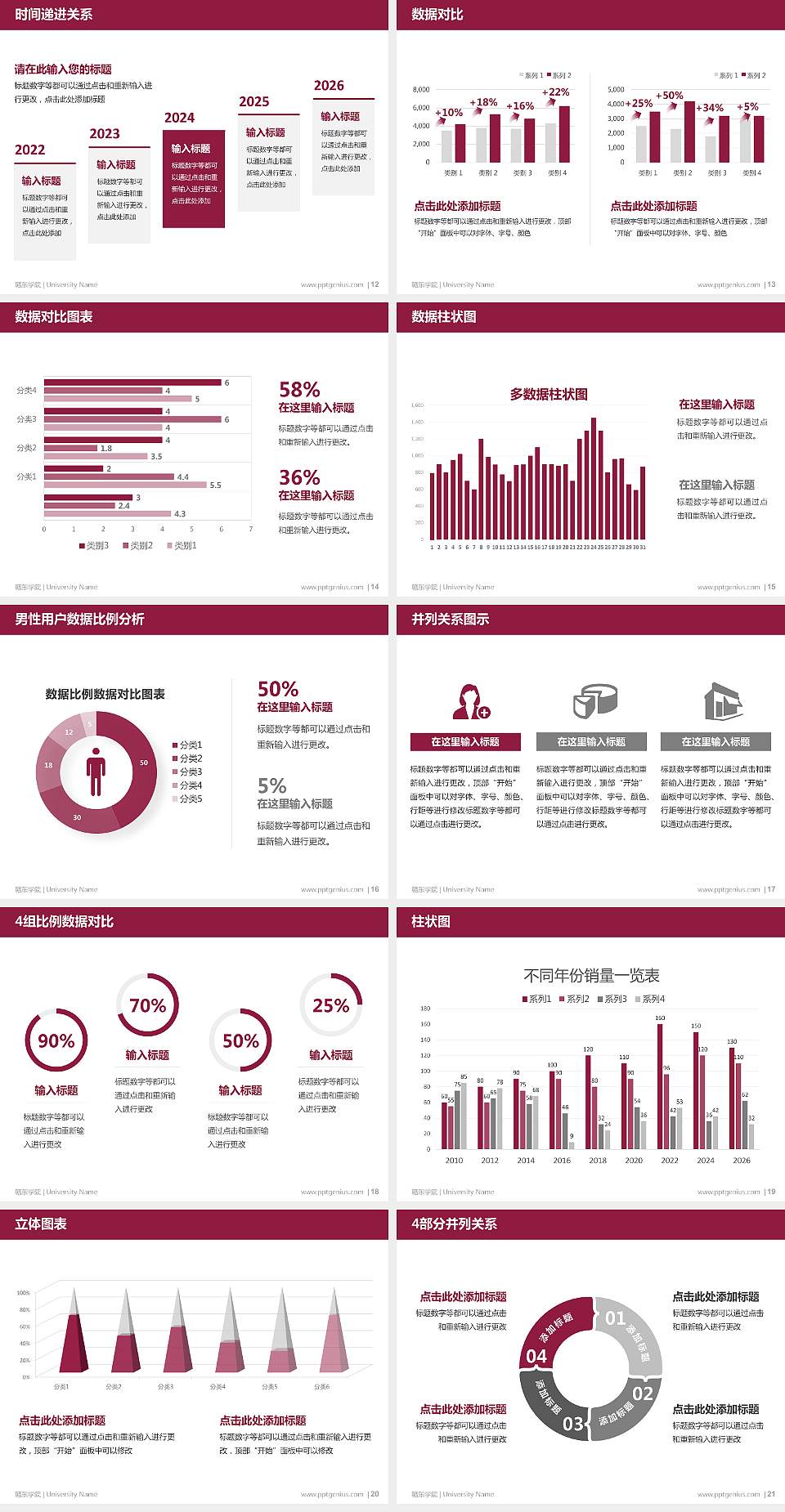 赣东学院硕士研究生/本科生毕业论文答辩/开题报告通用PPT模板下载4:3格式幻灯片预览图3