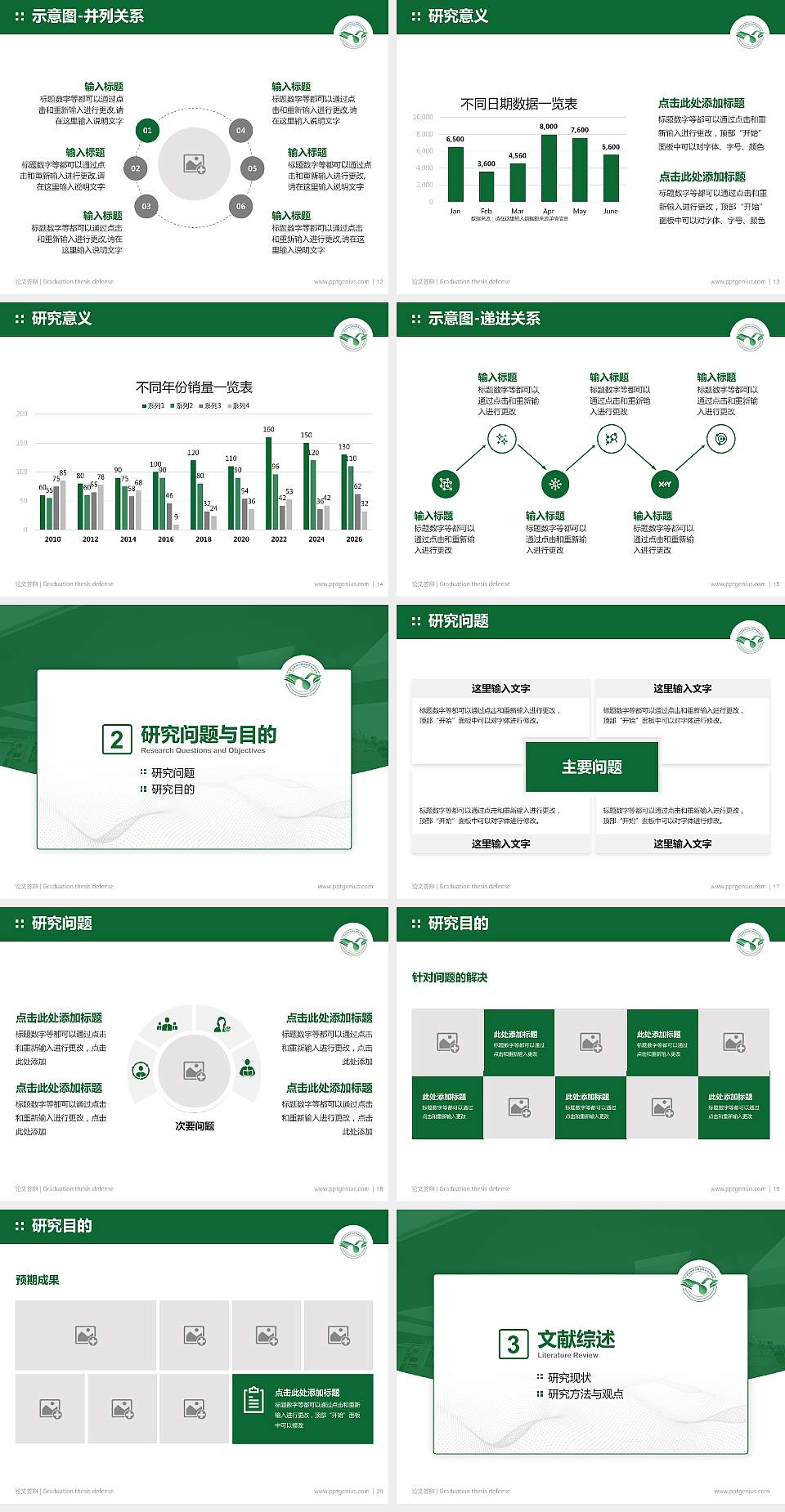 广东汕头幼儿师范高等专科学校论文答辩标准PPT模板4:3格式幻灯片预览图3