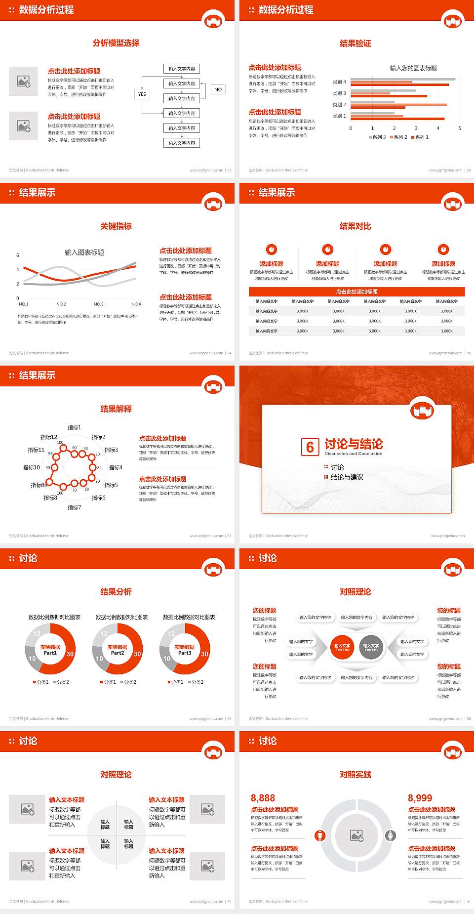 台南艺术大学论文答辩标准PPT模板4:3格式幻灯片预览图5