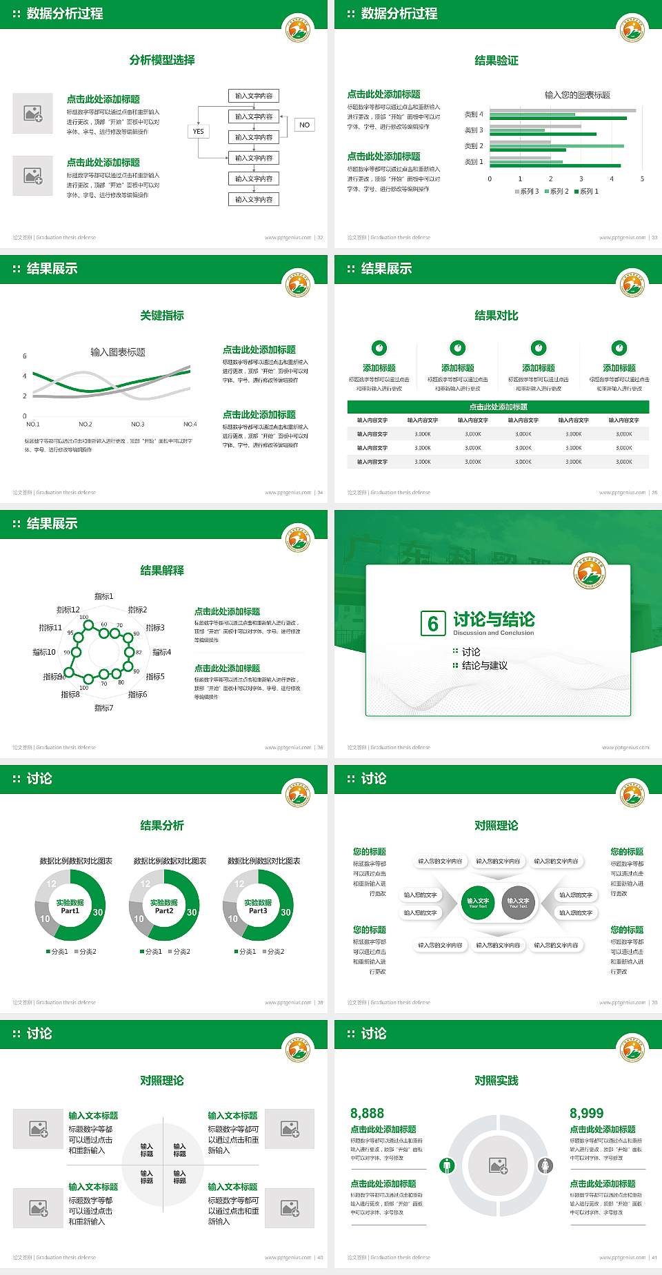 广东科贸职业学院论文答辩标准PPT模板4:3格式幻灯片预览图5