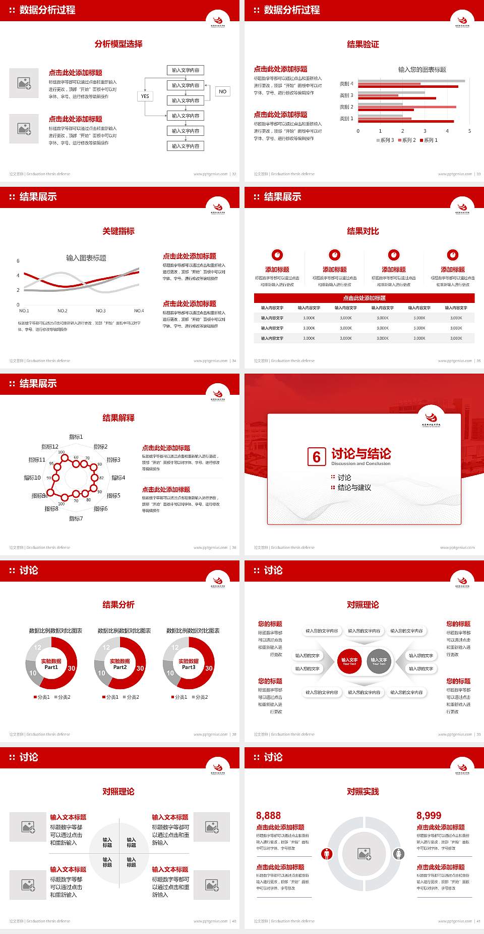 建东职业技术学院论文答辩标准PPT模板4:3格式幻灯片预览图5