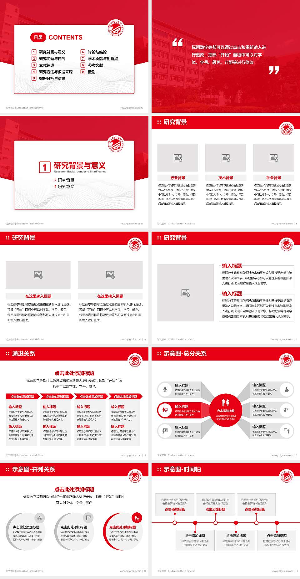 兰州石化职业技术大学论文答辩标准PPT模板4:3格式幻灯片预览图2