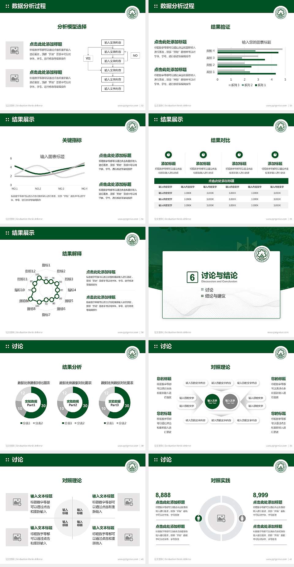 沈阳师范大学论文答辩标准PPT模板4:3格式幻灯片预览图5
