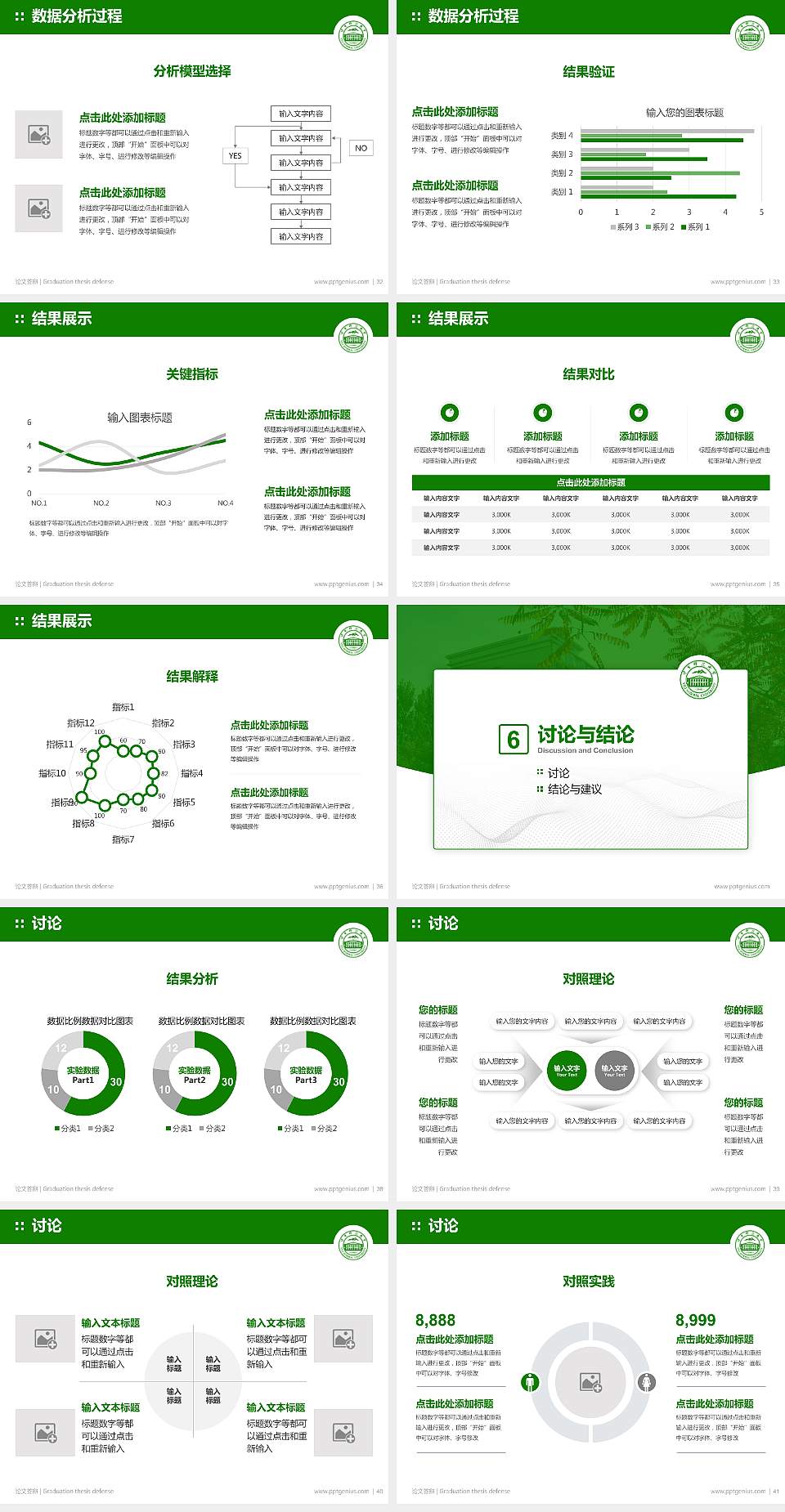 伊犁师范大学论文答辩标准PPT模板4:3格式幻灯片预览图5