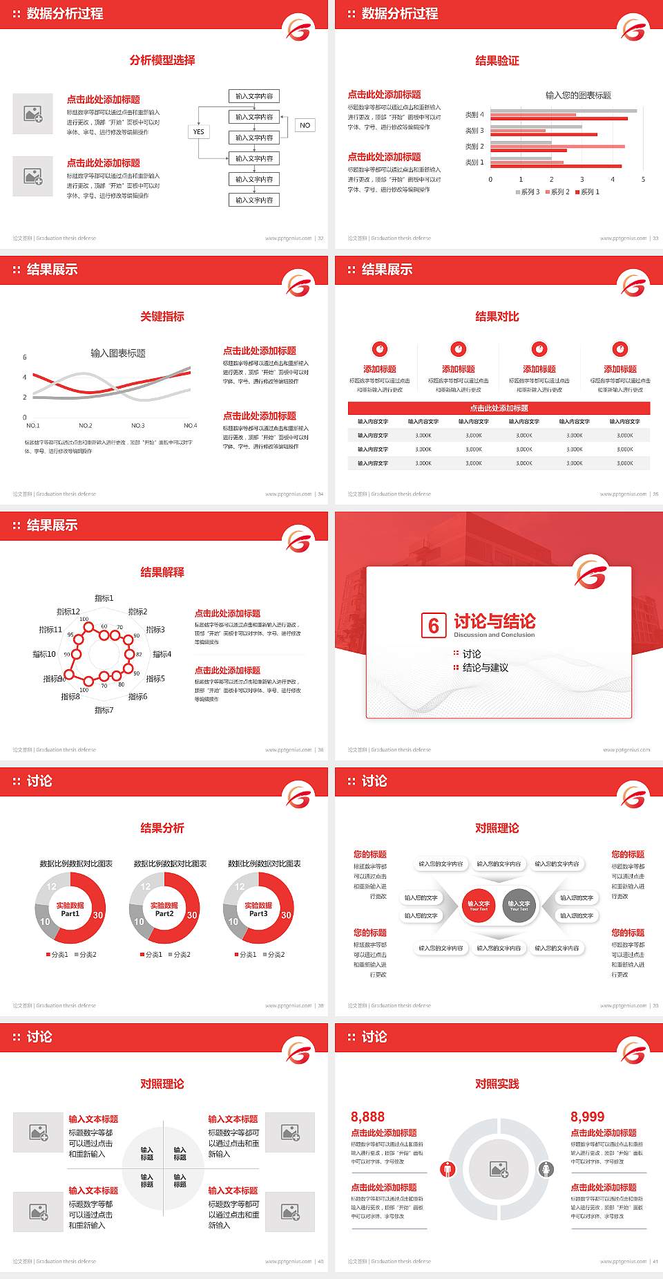 泉州工程职业技术学院论文答辩标准PPT模板4:3格式幻灯片预览图5
