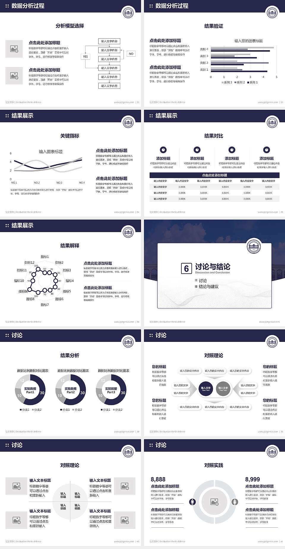 大连工业大学艺术与信息工程学院论文答辩标准PPT模板4:3格式幻灯片预览图5