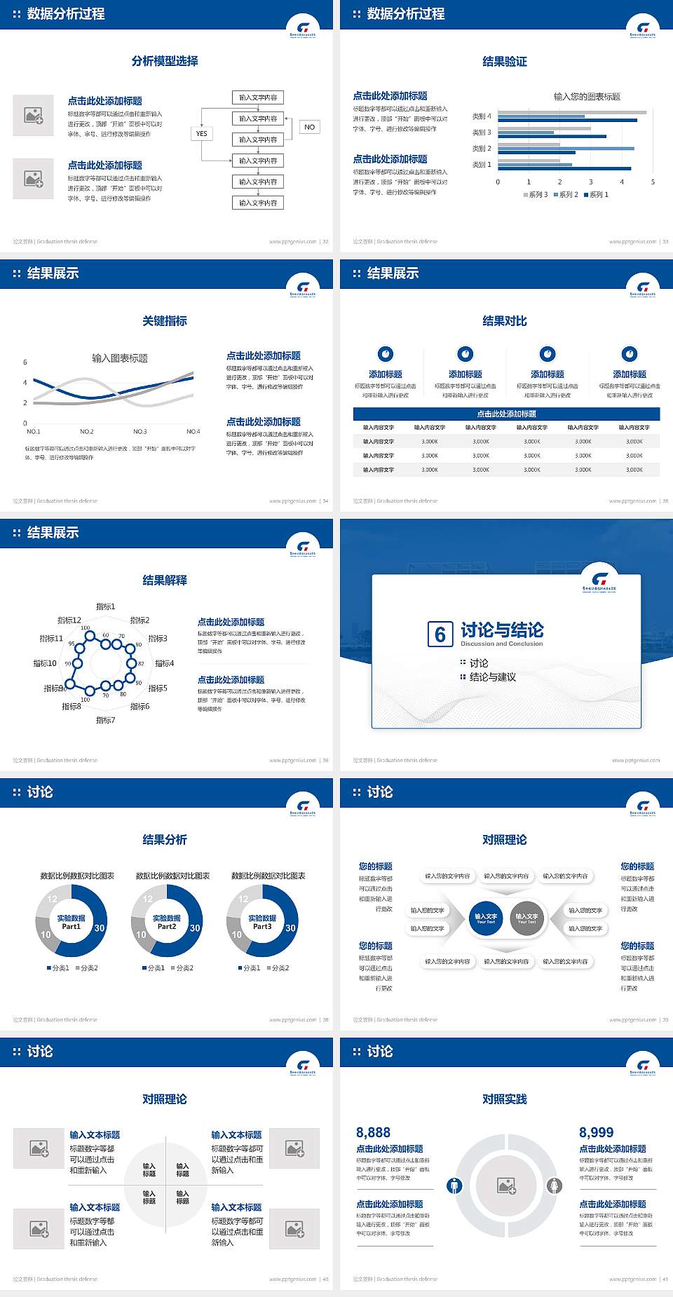 常州纺织服装职业技术学院论文答辩标准PPT模板4:3格式幻灯片预览图5
