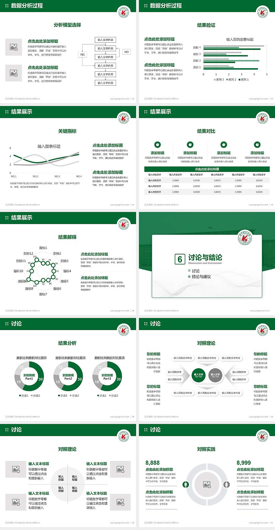 辽宁科技大学论文答辩标准PPT模板4:3格式幻灯片预览图5