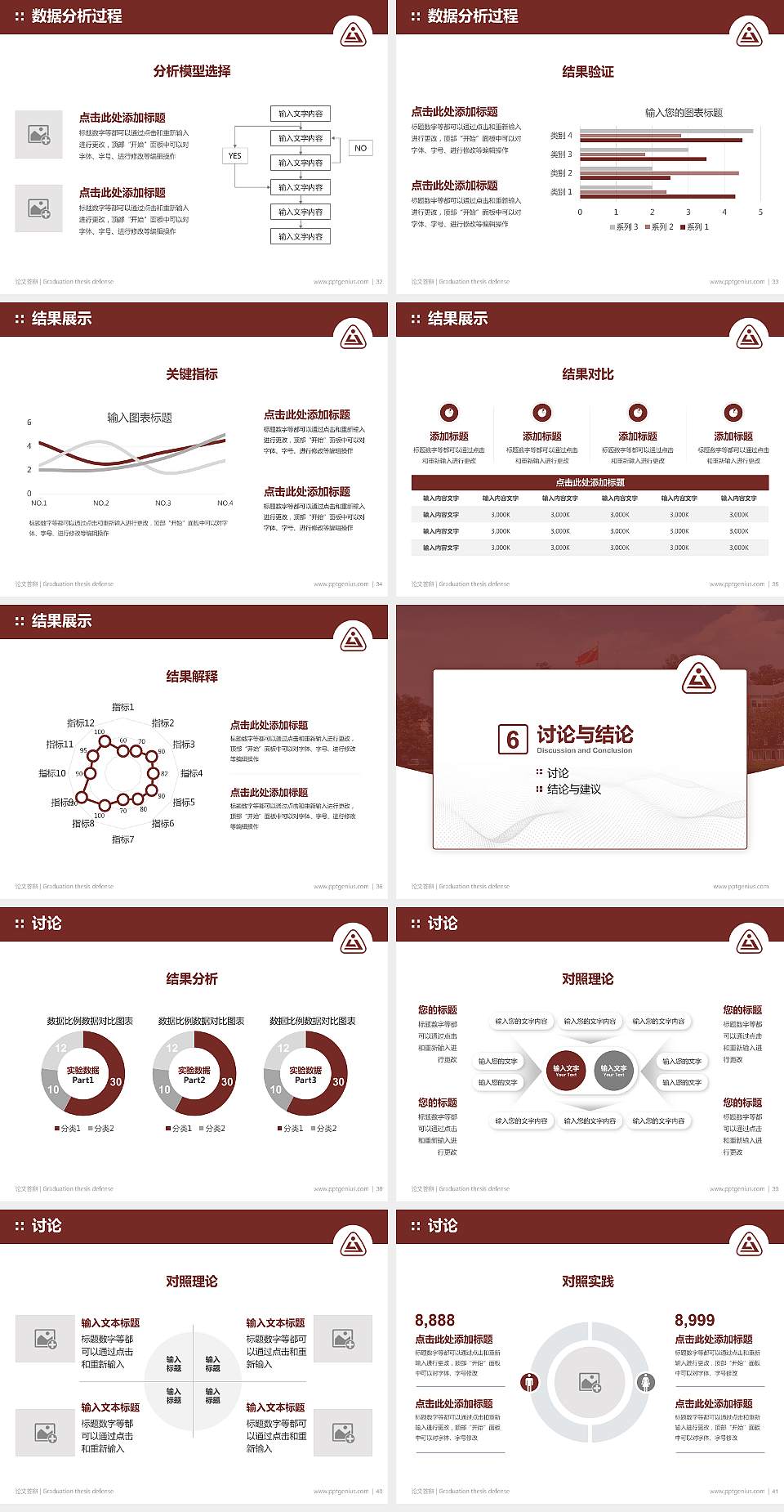 浙江工贸职业技术学院论文答辩标准PPT模板4:3格式幻灯片预览图5
