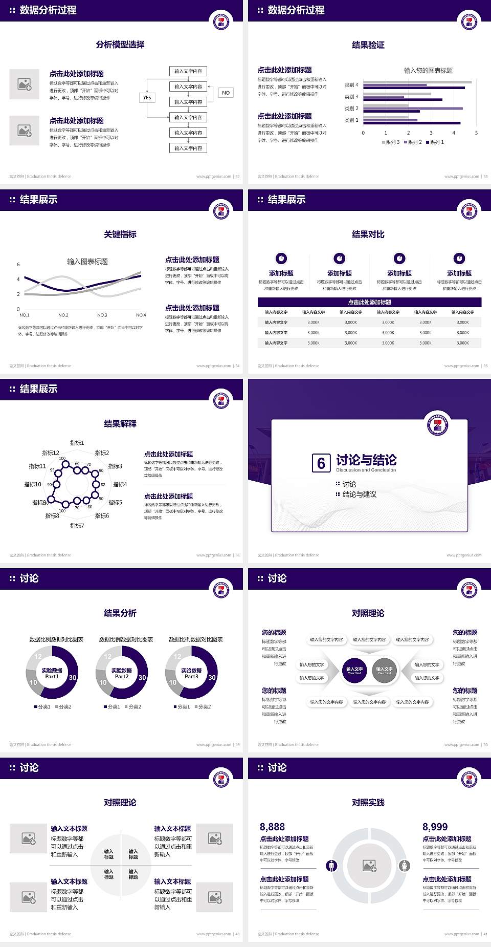 辽宁装备制造职业技术学院论文答辩标准PPT模板4:3格式幻灯片预览图5