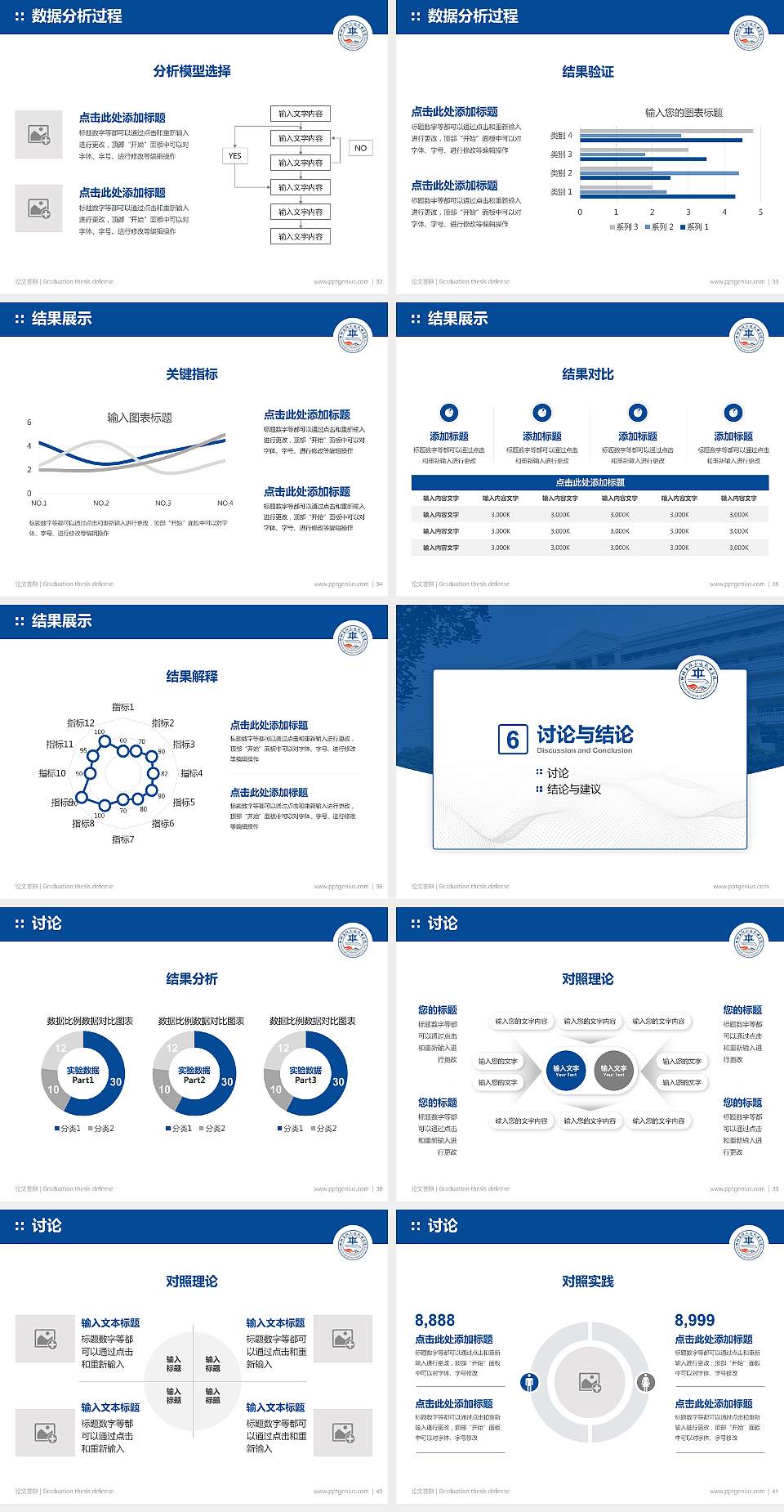 郑州亚欧交通职业学院论文答辩标准PPT模板4:3格式幻灯片预览图5