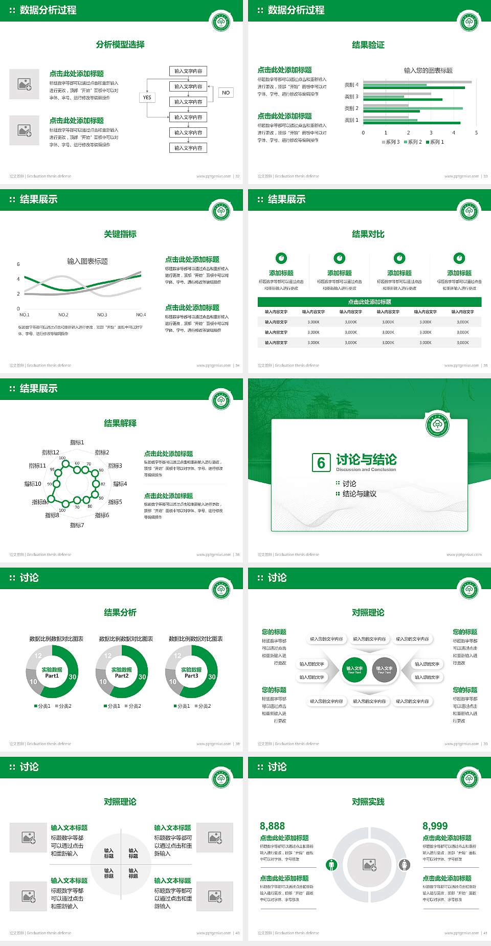 中南民族大学论文答辩标准PPT模板4:3格式幻灯片预览图5