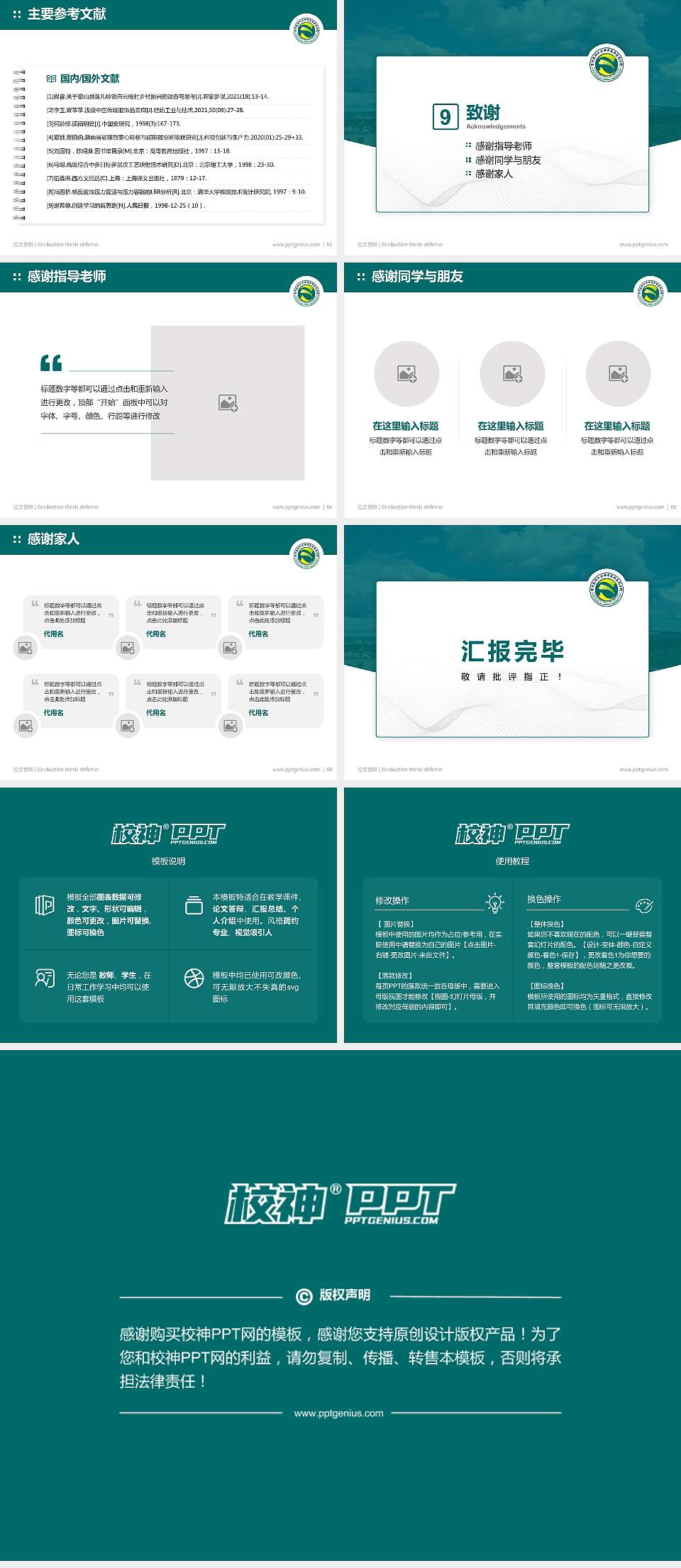 贵州医科大学神奇民族医药学院论文答辩标准PPT模板4:3格式幻灯片预览图7