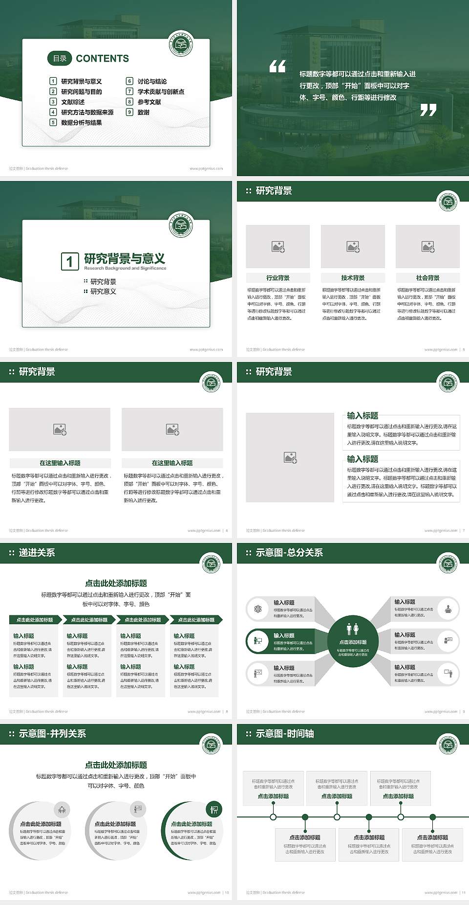 贵州食品工程职业学院论文答辩标准PPT模板4:3格式幻灯片预览图2