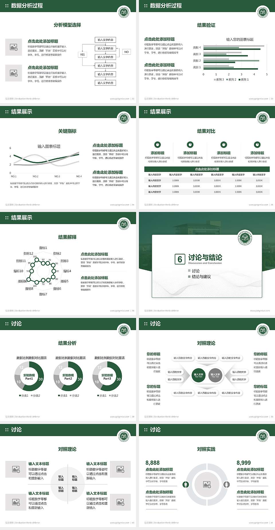 贵州食品工程职业学院论文答辩标准PPT模板4:3格式幻灯片预览图5