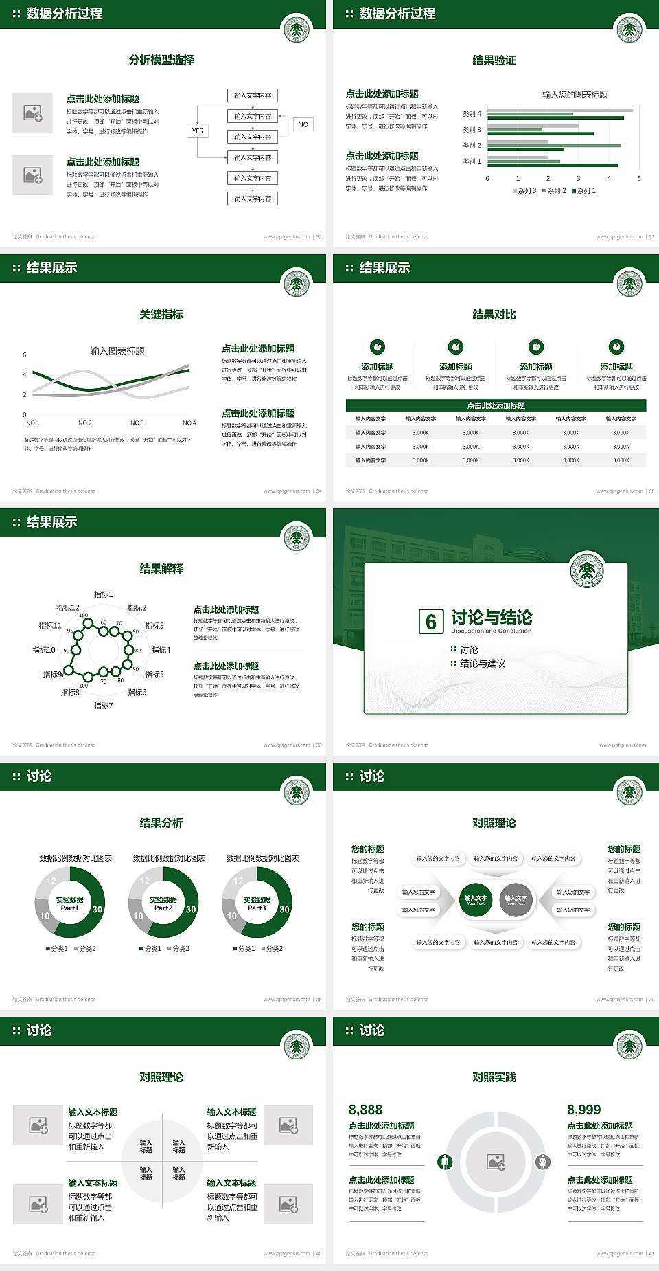 哈尔滨商业大学论文答辩标准PPT模板4:3格式幻灯片预览图5