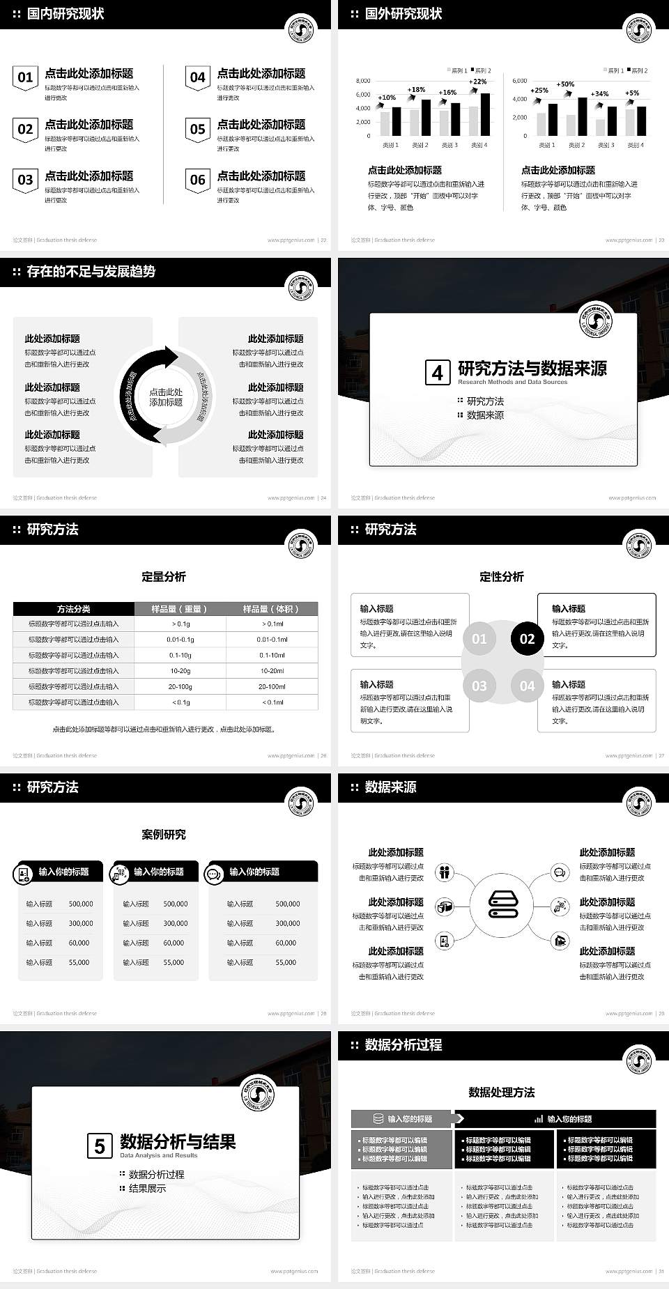 辽宁工程技术大学论文答辩标准PPT模板4:3格式幻灯片预览图4