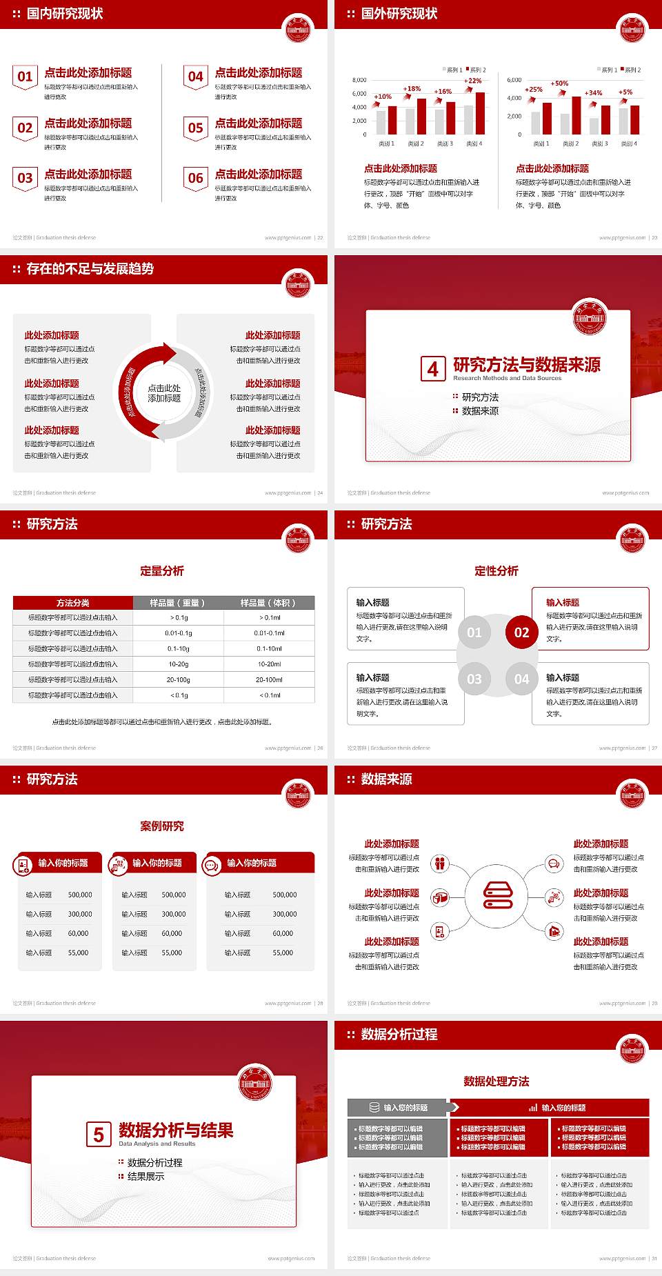 新余学院论文答辩标准PPT模板4:3格式幻灯片预览图4