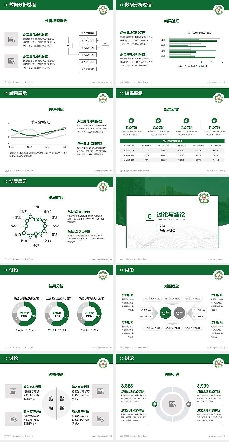 基督教香港信义会启信学校论文答辩标准PPT模板4:3格式幻灯片预览图5