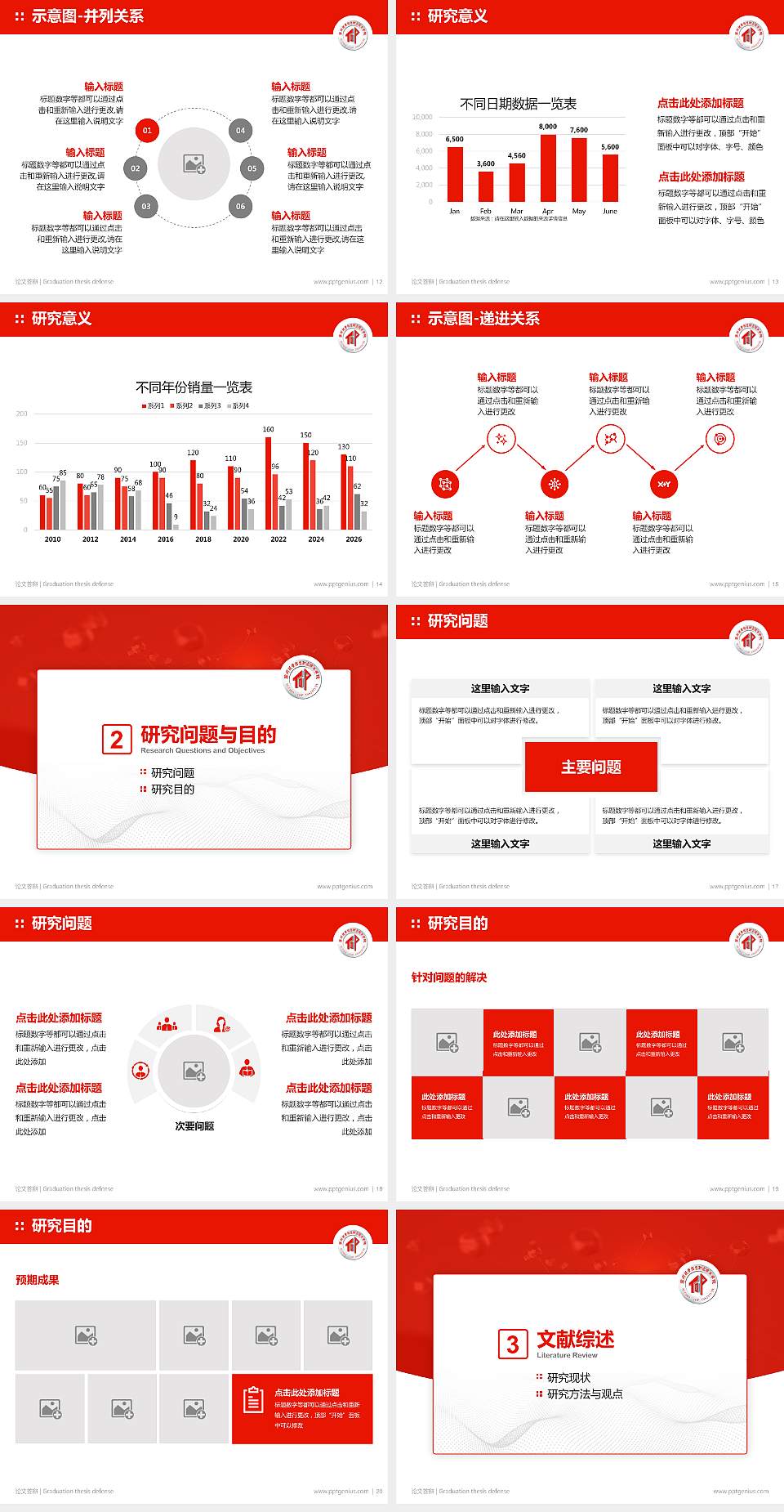 苏州托普信息职业技术学院论文答辩标准PPT模板4:3格式幻灯片预览图3