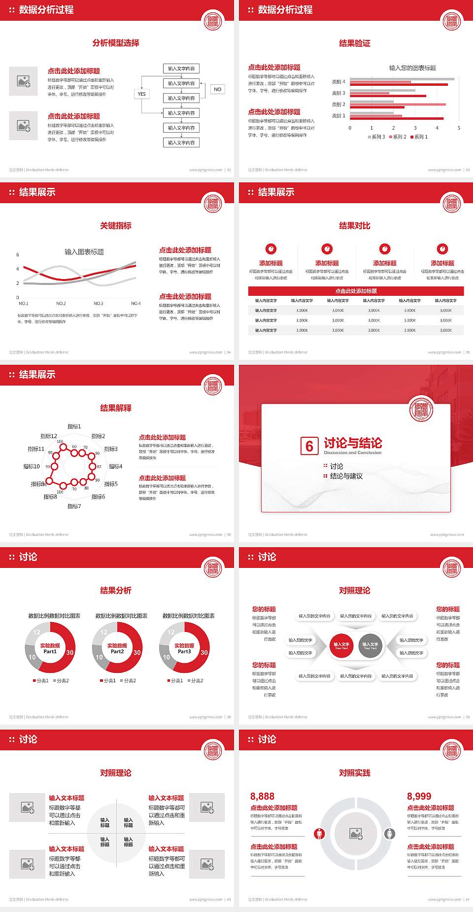 黑龙江农业职业技术学院论文答辩标准PPT模板4:3格式幻灯片预览图5