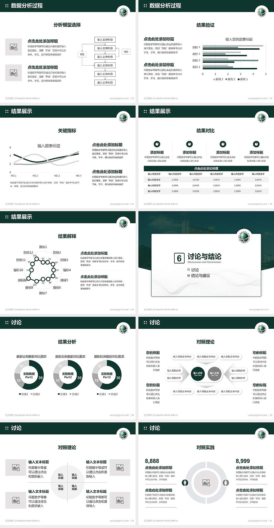 武汉电力职业技术学院论文答辩标准PPT模板4:3格式幻灯片预览图5