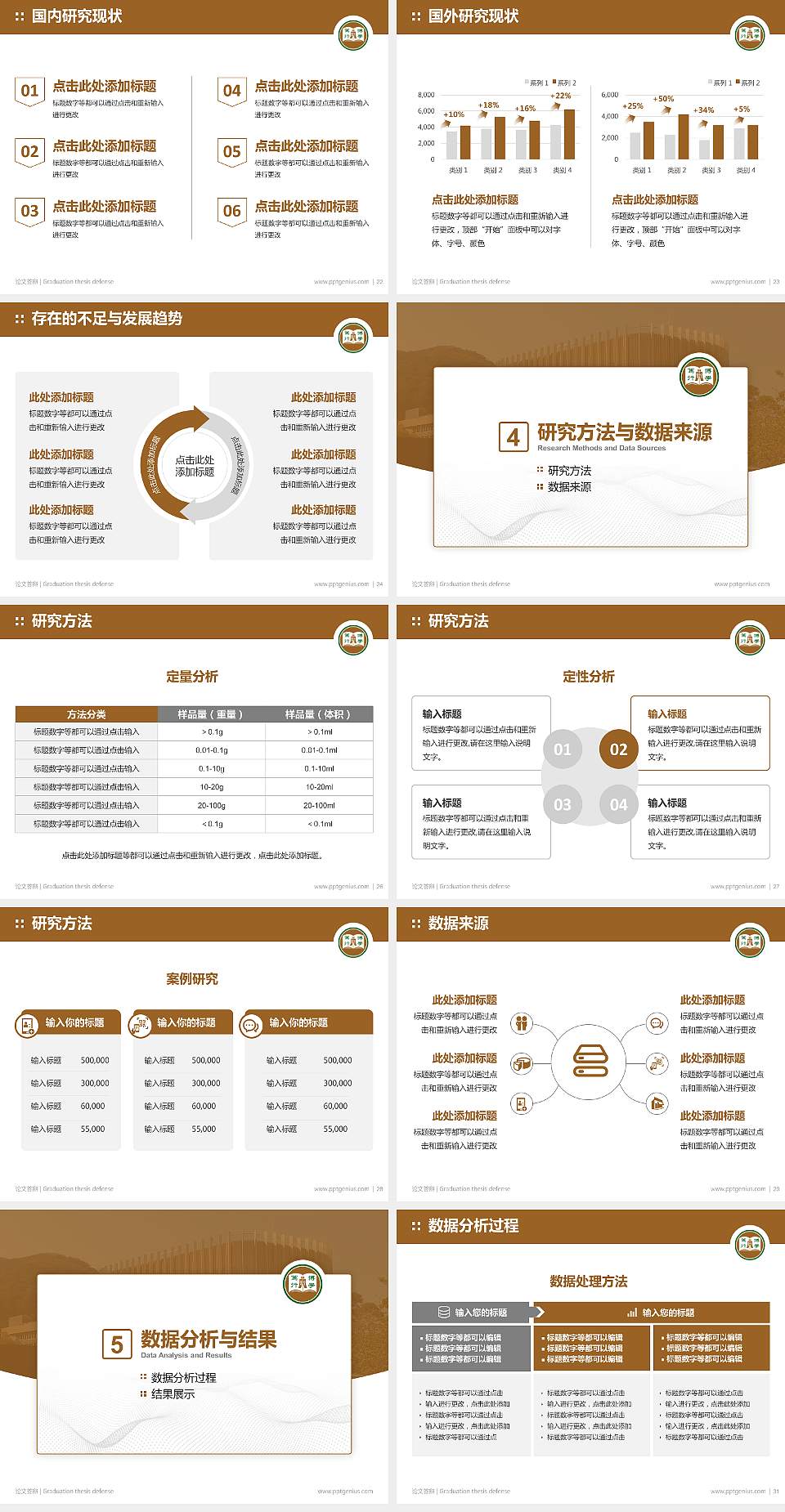 恒生管理学院论文答辩标准PPT模板4:3格式幻灯片预览图4