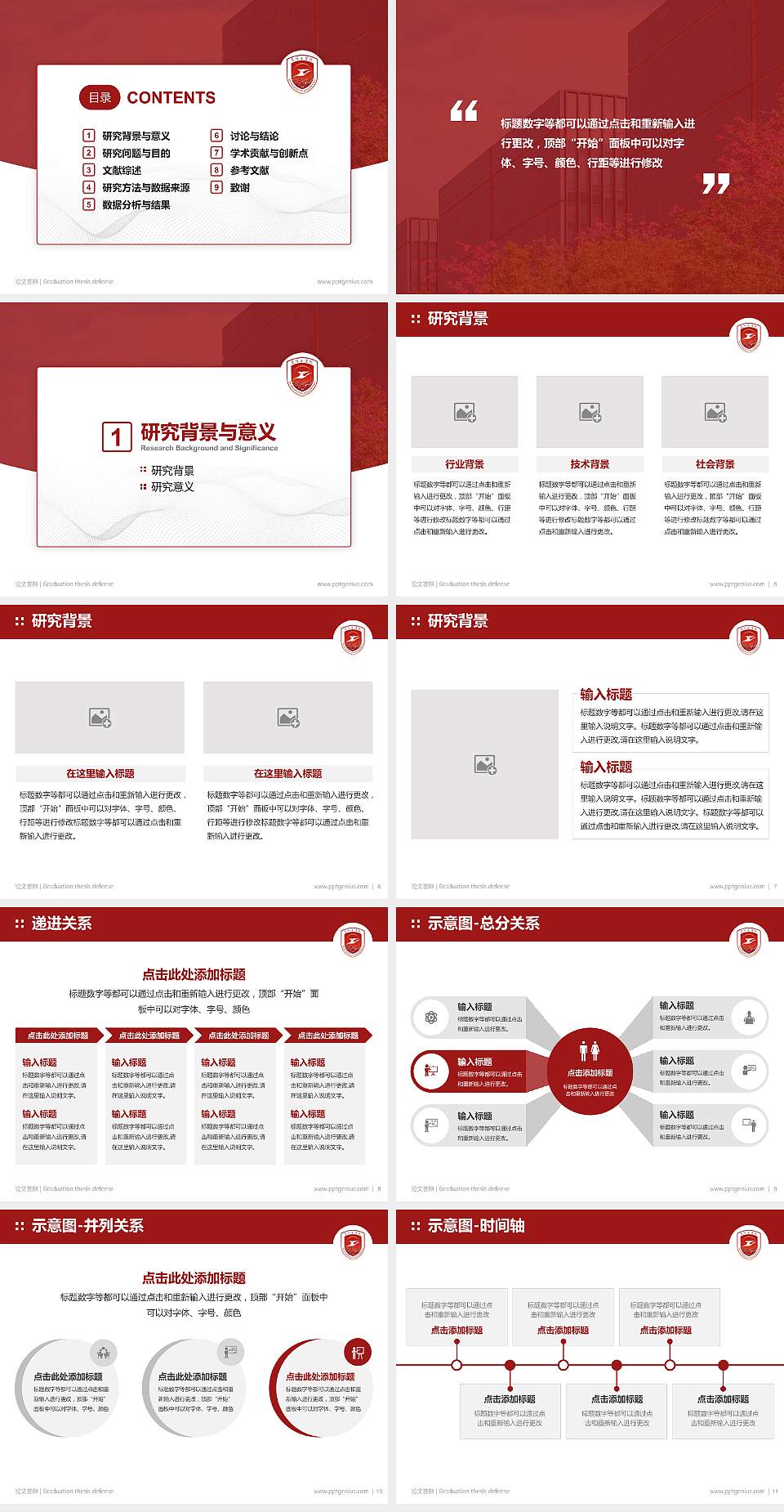 厦门工学院论文答辩标准PPT模板4:3格式幻灯片预览图2