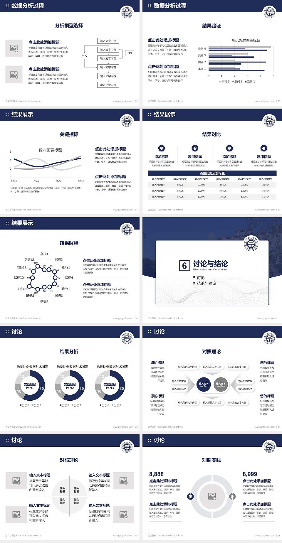 江西交通职业技术学院论文答辩标准PPT模板4:3格式幻灯片预览图5