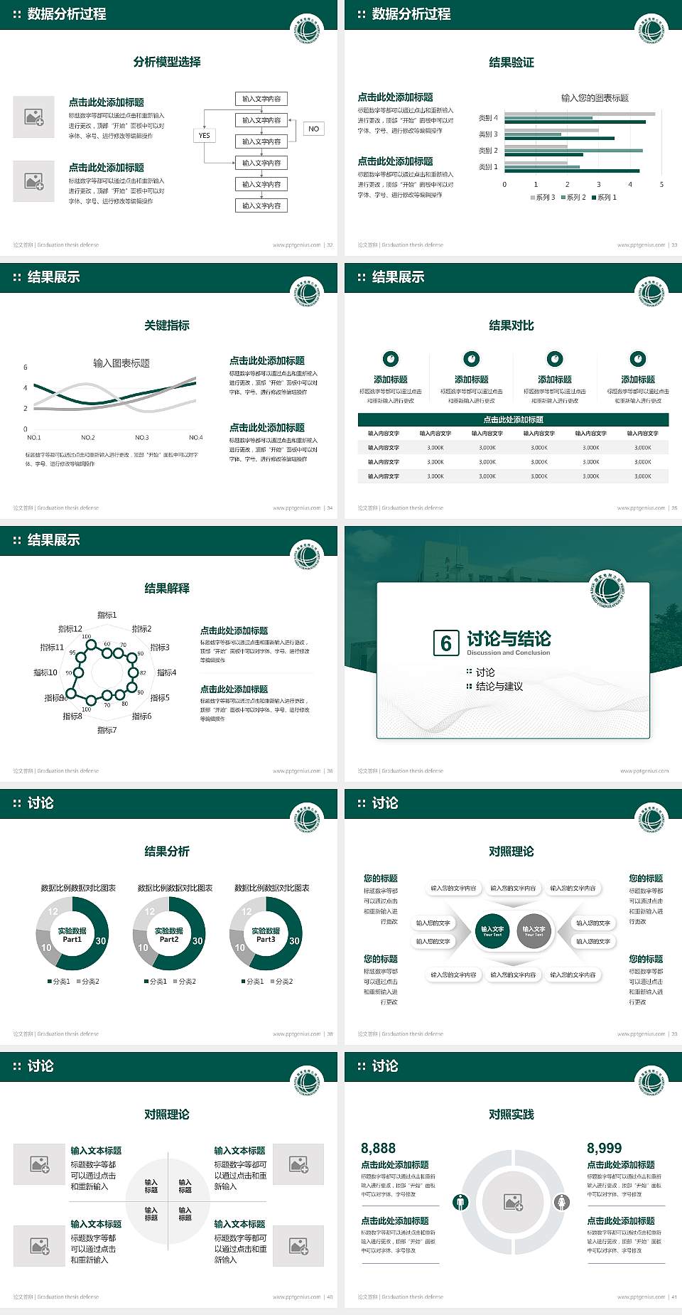 哈尔滨电力职业技术学院论文答辩标准PPT模板4:3格式幻灯片预览图5