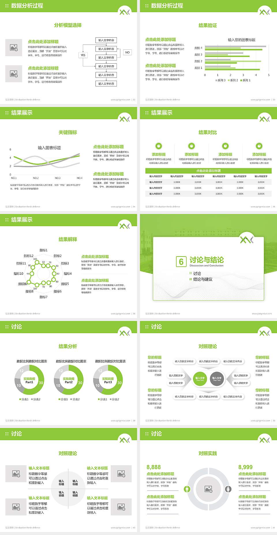 西安汽车科技职业学院论文答辩标准PPT模板4:3格式幻灯片预览图5