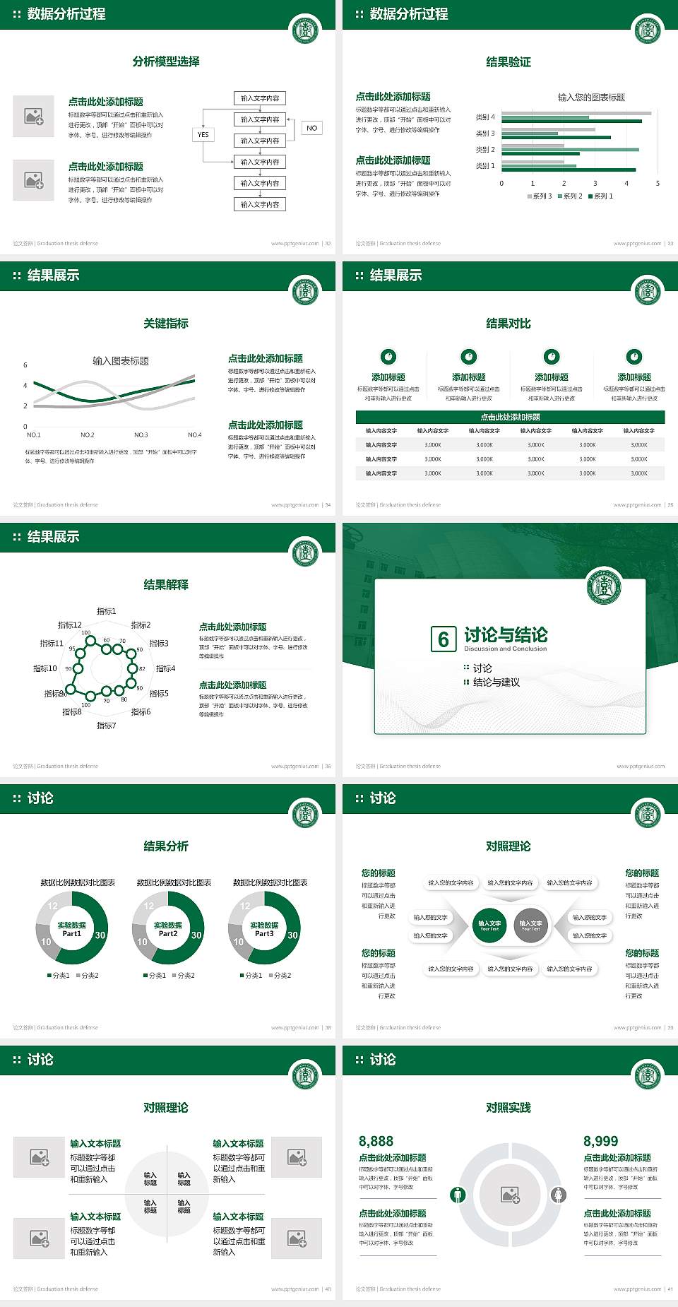 黑龙江林业职业技术学院论文答辩标准PPT模板4:3格式幻灯片预览图5