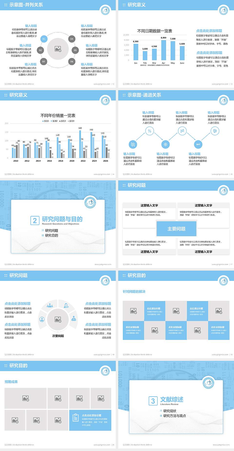 重庆安全技术职业学院论文答辩标准PPT模板4:3格式幻灯片预览图3