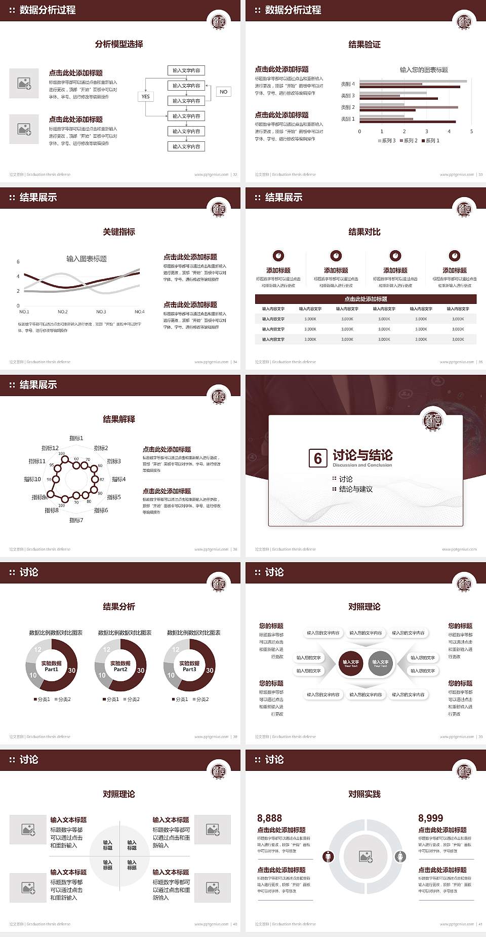 江苏信息职业技术学院论文答辩标准PPT模板4:3格式幻灯片预览图5