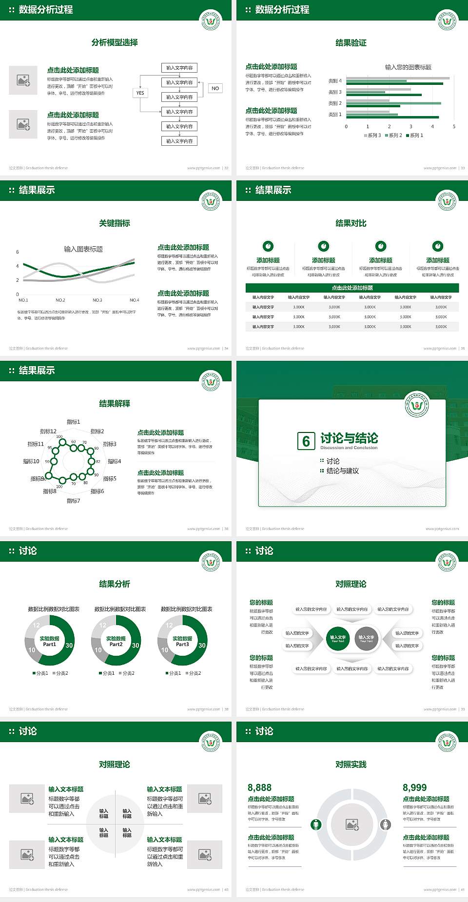 哈尔滨应用职业技术学院论文答辩标准PPT模板4:3格式幻灯片预览图5