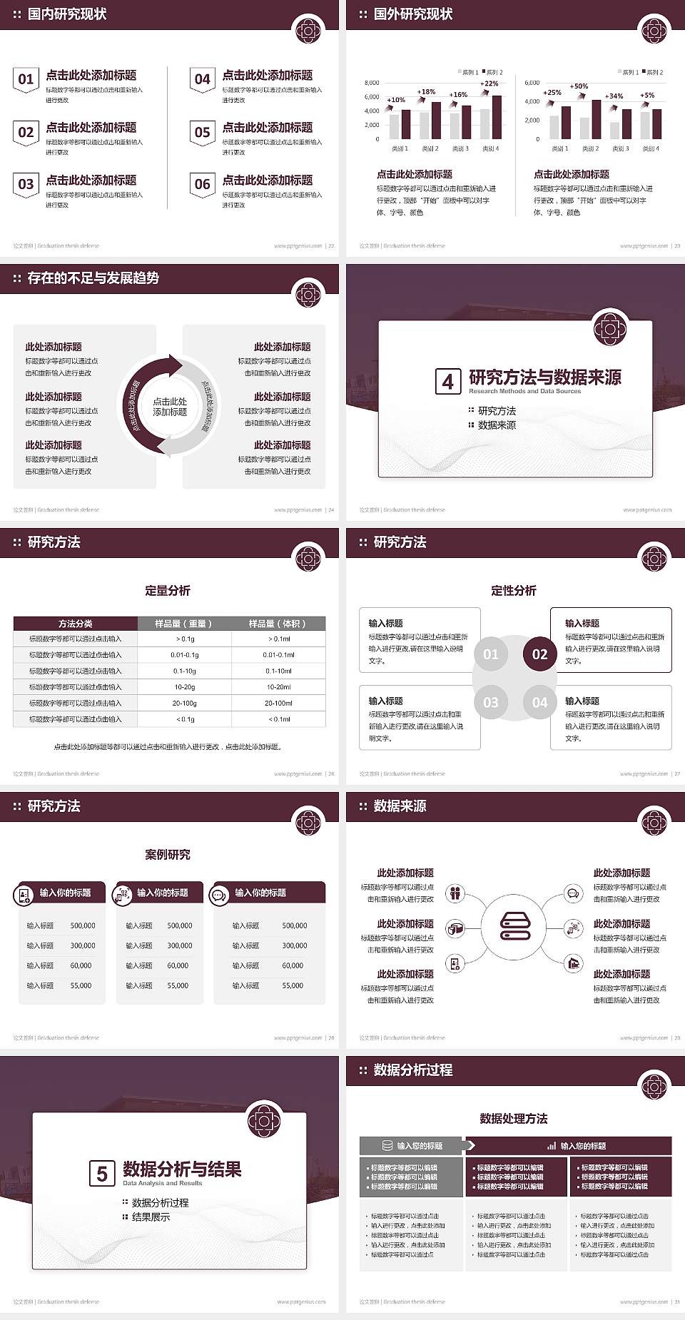 辽宁交通高等专科学校论文答辩标准PPT模板4:3格式幻灯片预览图4