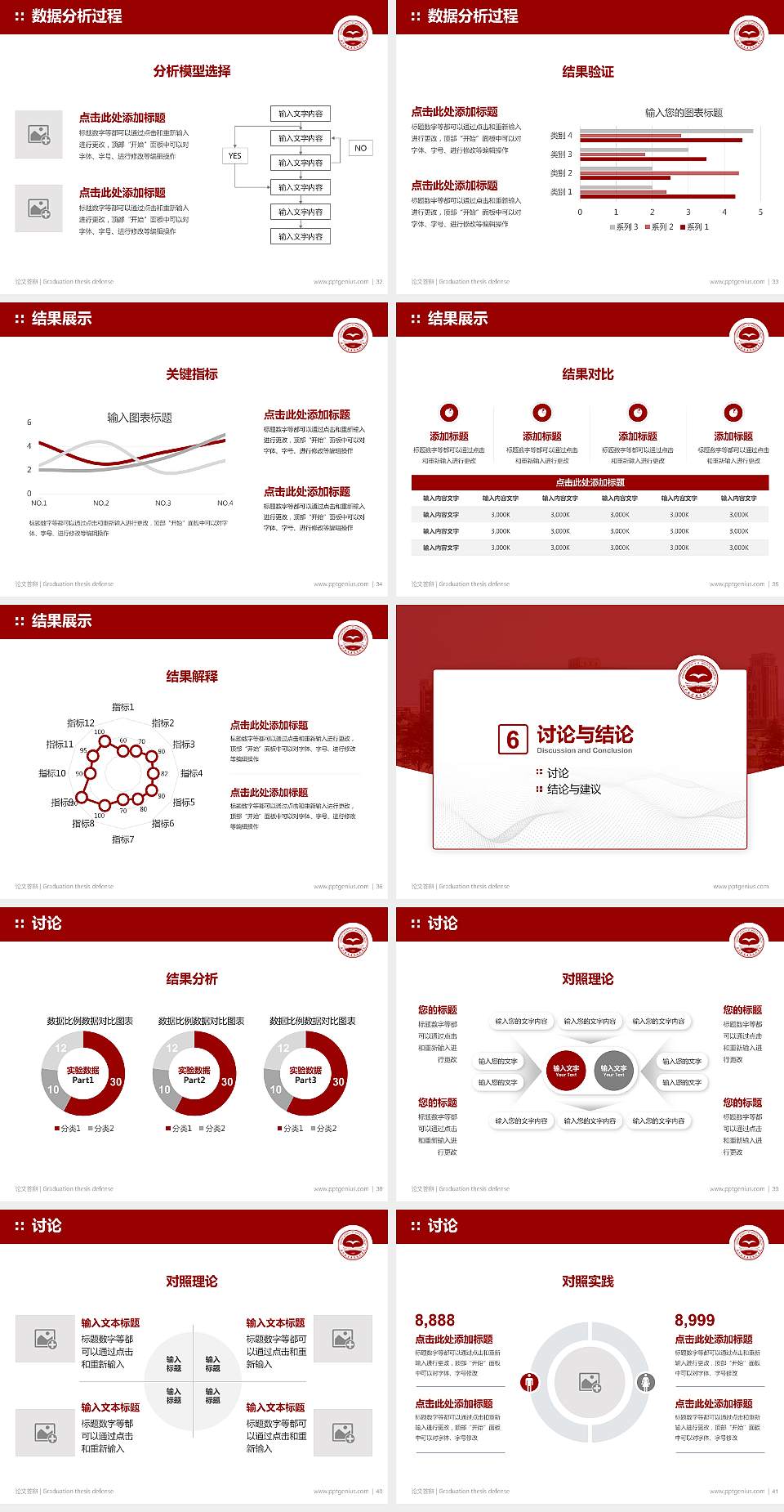 郑州工业应用技术学院论文答辩标准PPT模板4:3格式幻灯片预览图5