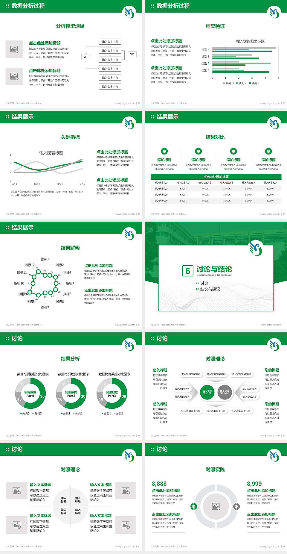 陕西职业技术学院论文答辩标准PPT模板4:3格式幻灯片预览图5