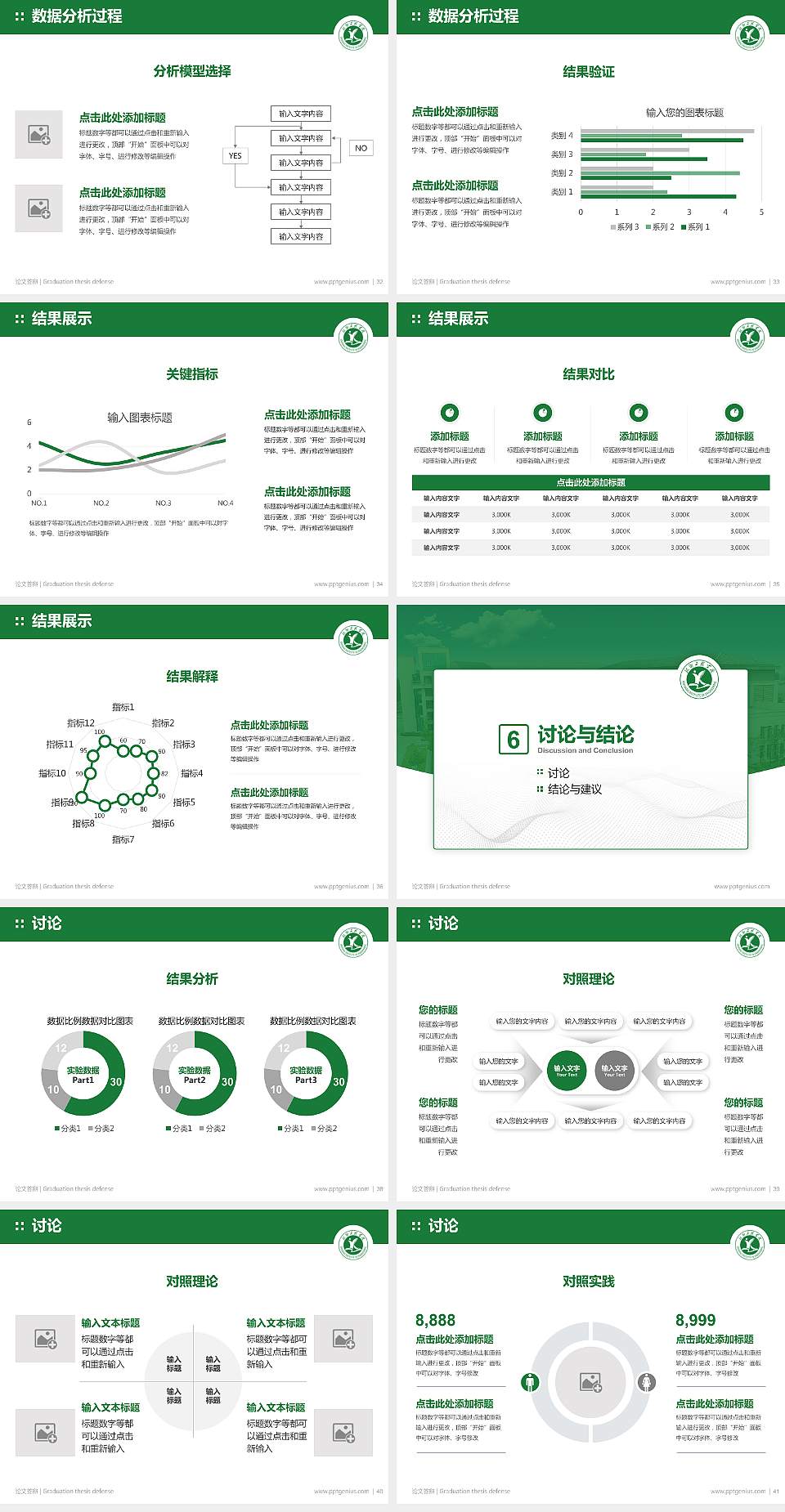 新乡工程学院论文答辩标准PPT模板4:3格式幻灯片预览图5
