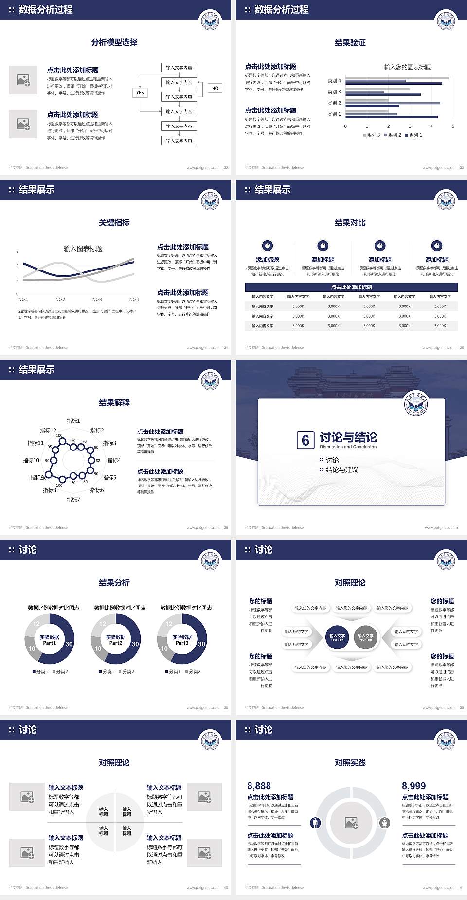 武昌首义学院论文答辩标准PPT模板4:3格式幻灯片预览图5