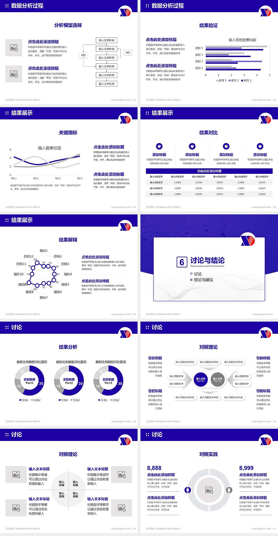 新疆现代职业技术学院论文答辩标准PPT模板4:3格式幻灯片预览图5