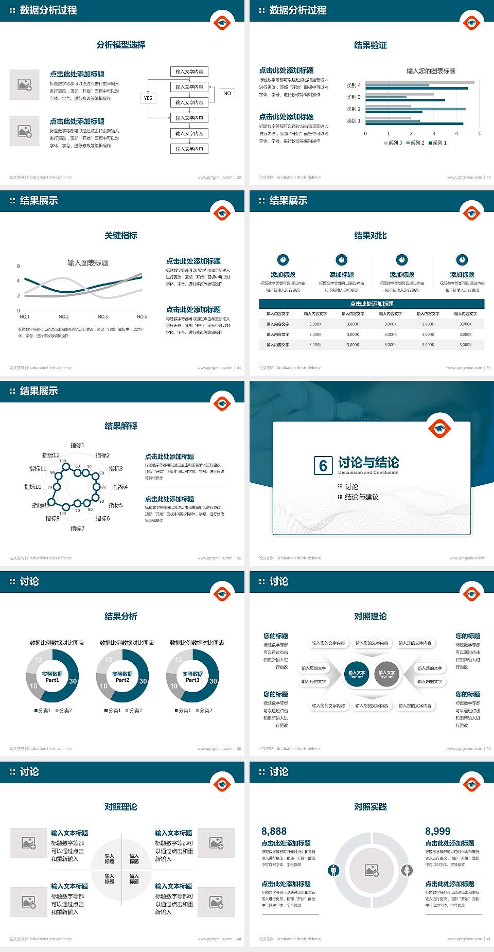 漳州科技职业学院论文答辩标准PPT模板4:3格式幻灯片预览图5