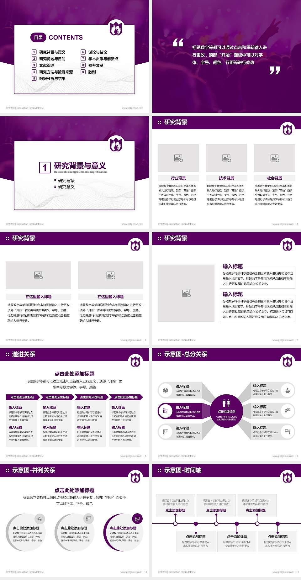 厦门演艺职业学院论文答辩标准PPT模板4:3格式幻灯片预览图2