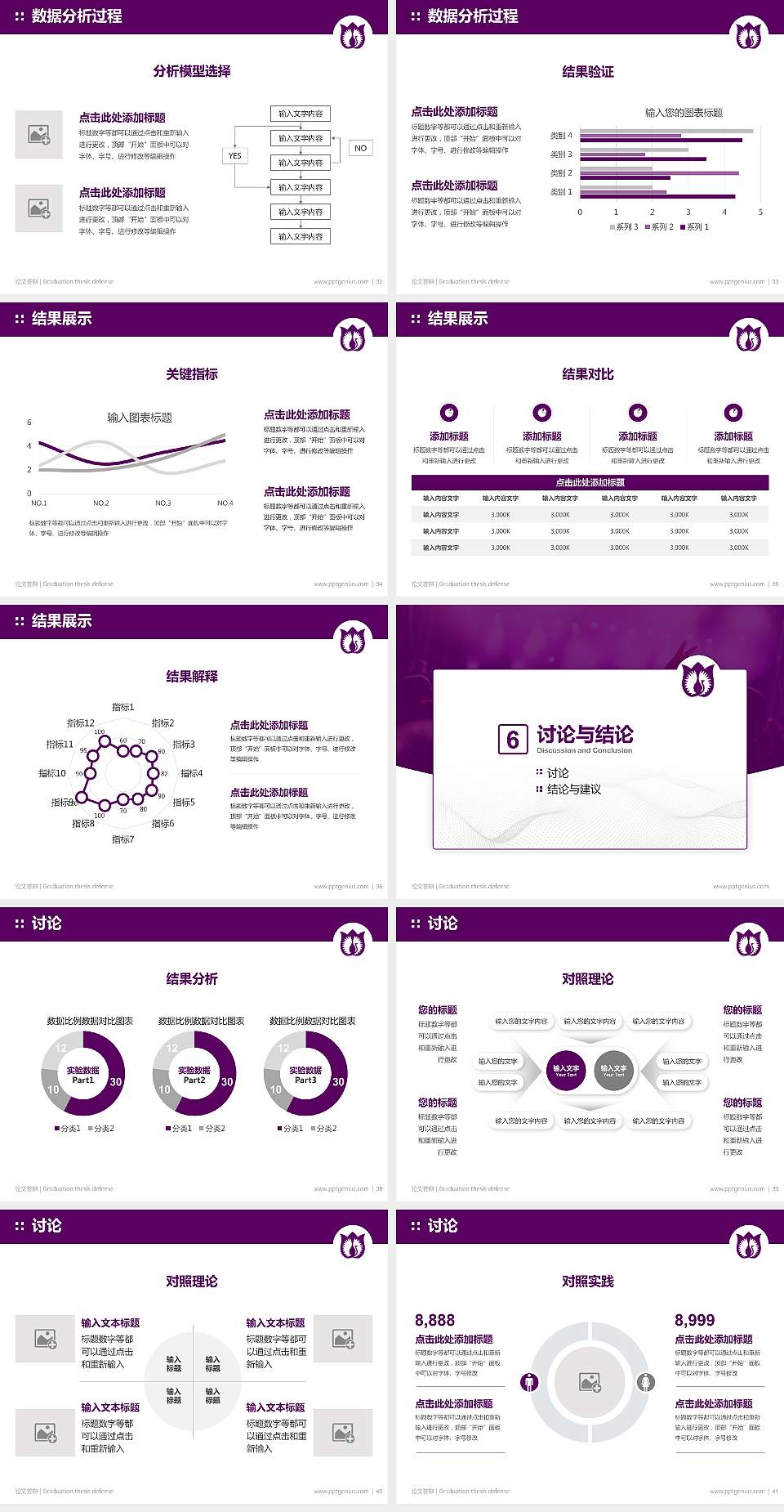 厦门演艺职业学院论文答辩标准PPT模板4:3格式幻灯片预览图5