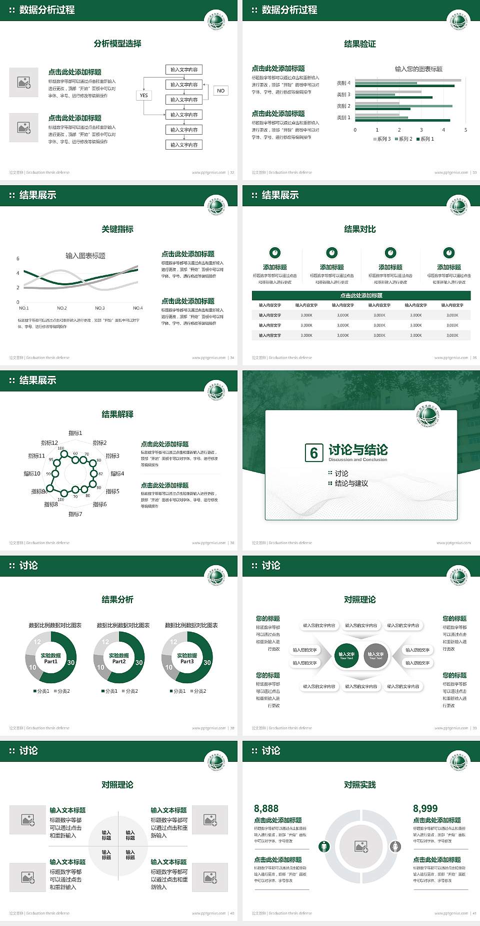 重庆电力高等专科学校论文答辩标准PPT模板4:3格式幻灯片预览图5