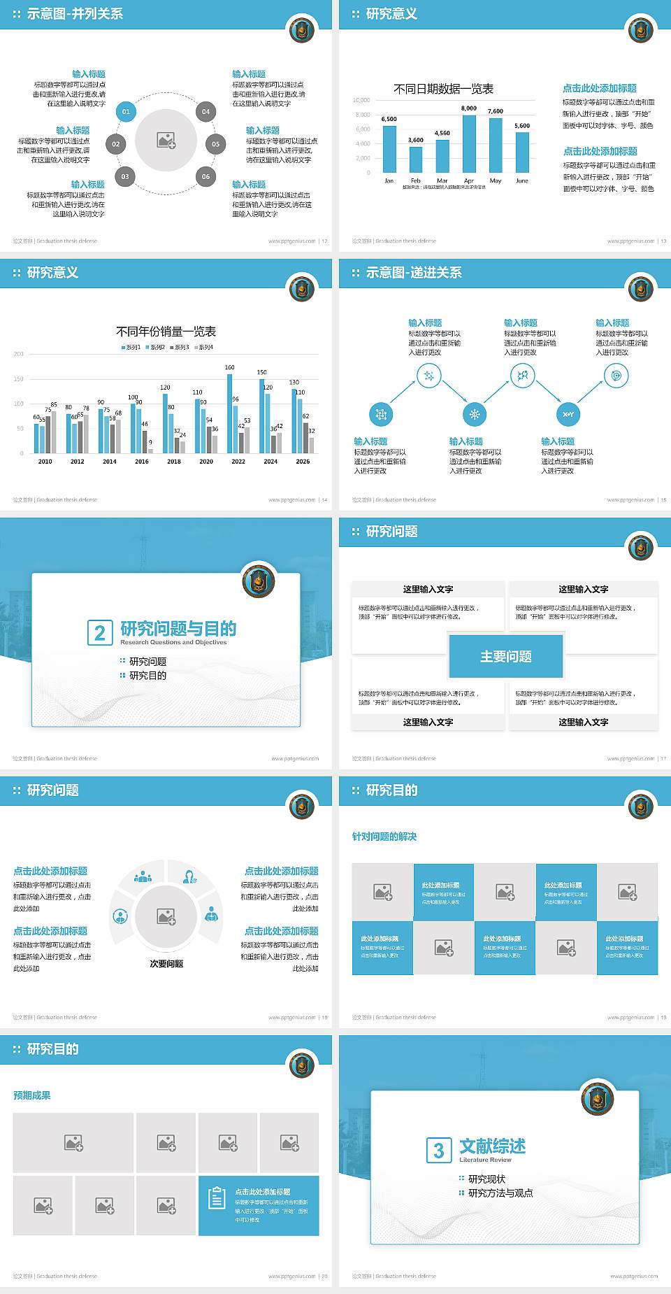 中国刑事警察学院论文答辩标准PPT模板4:3格式幻灯片预览图3