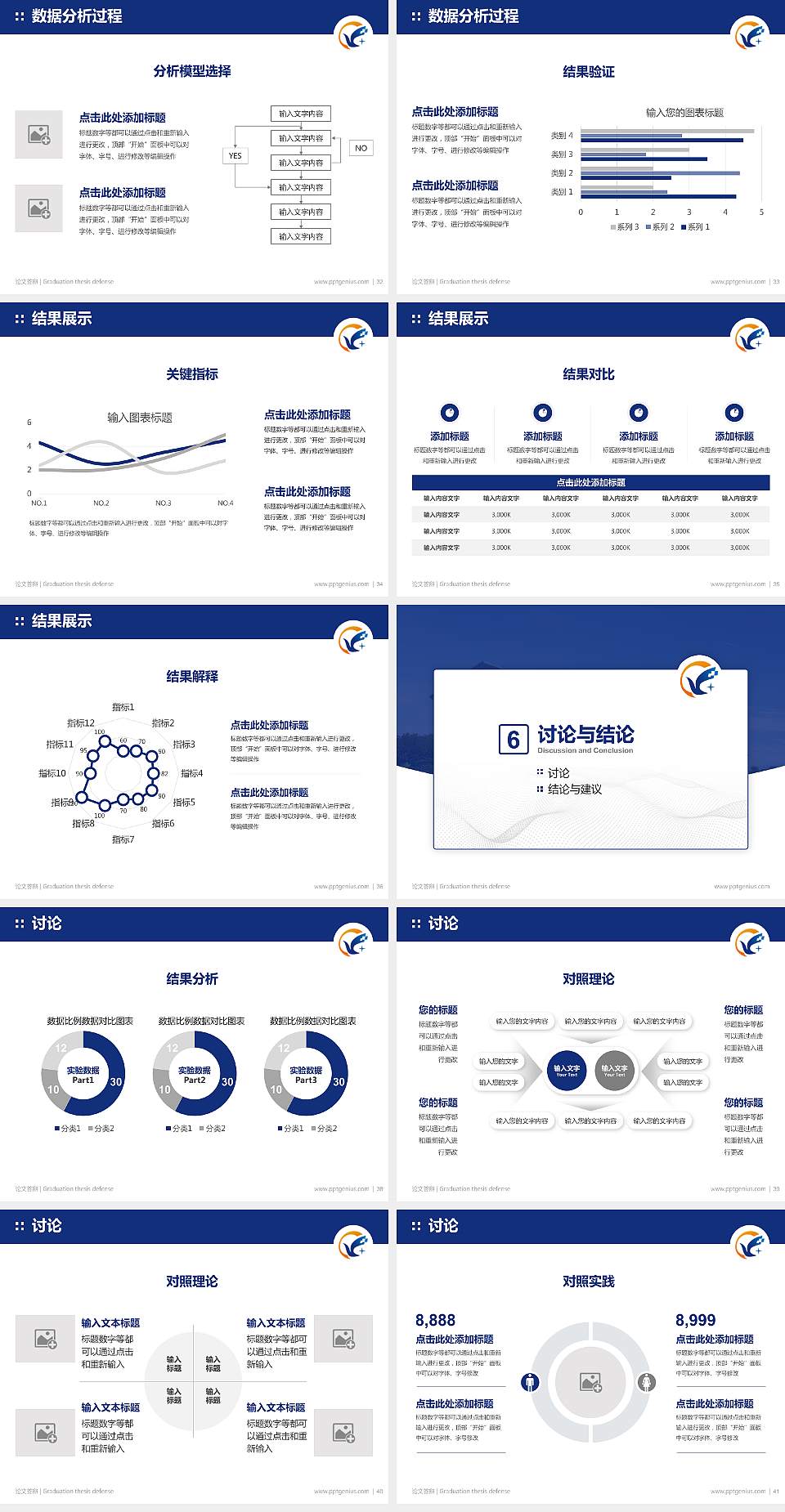 玉柴职业技术学院论文答辩标准PPT模板4:3格式幻灯片预览图5